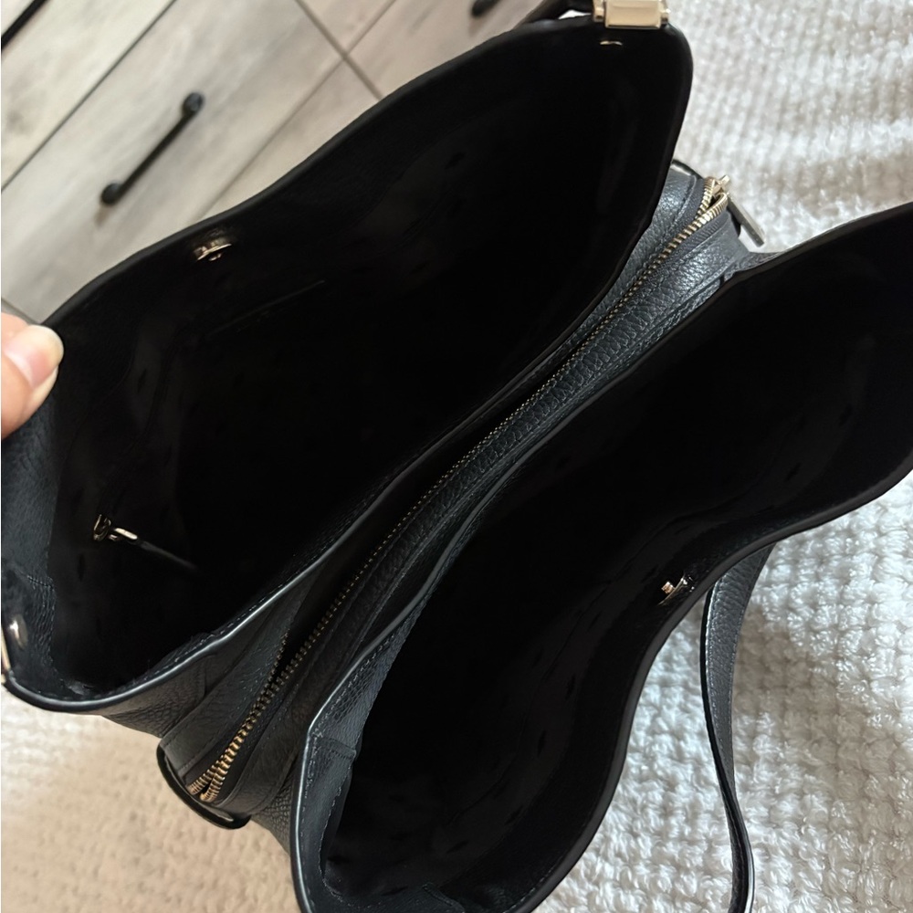 Kate Spade Black Leather Tote Bag - Picture 6 of 12